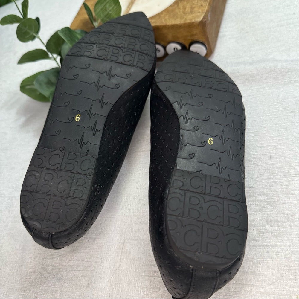 BC Born in California Women’s Black Vegan Pointy Mules Size 6 - Picture 6 of 8